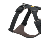 Padded Dog Harness for Daily Walks with Front and Back Leash Attachment Points and Reflective Trim, XXSmall / Basalt Gray (042) / New