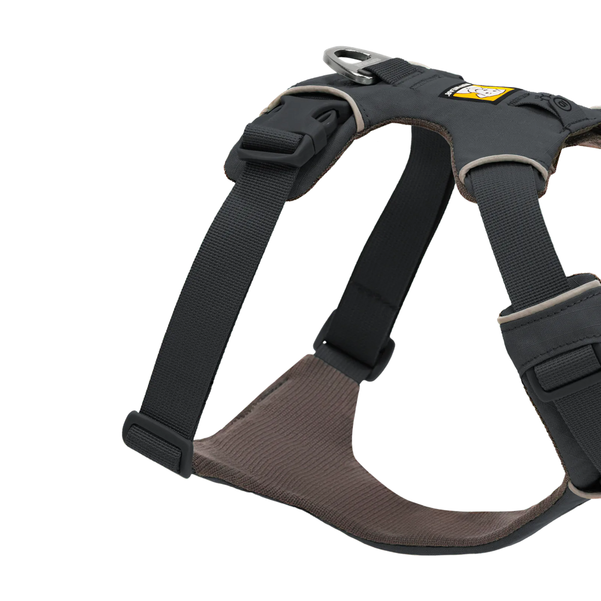 Padded Dog Harness for Daily Walks with Front and Back Leash Attachment Points and Reflective Trim, XXSmall / Basalt Gray (042) / New