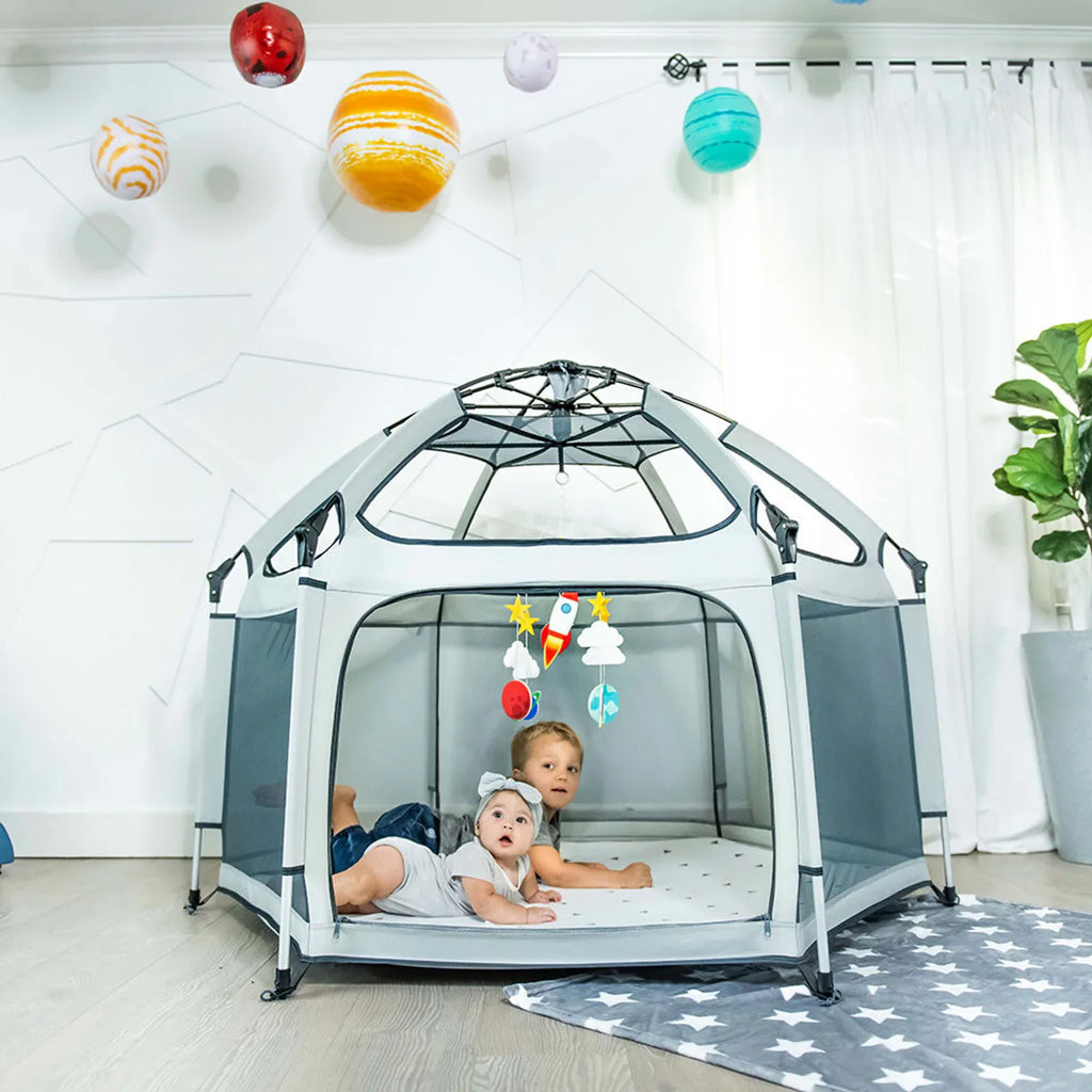Portable pop up playpen with UPF shade and mesh walls, product image 6