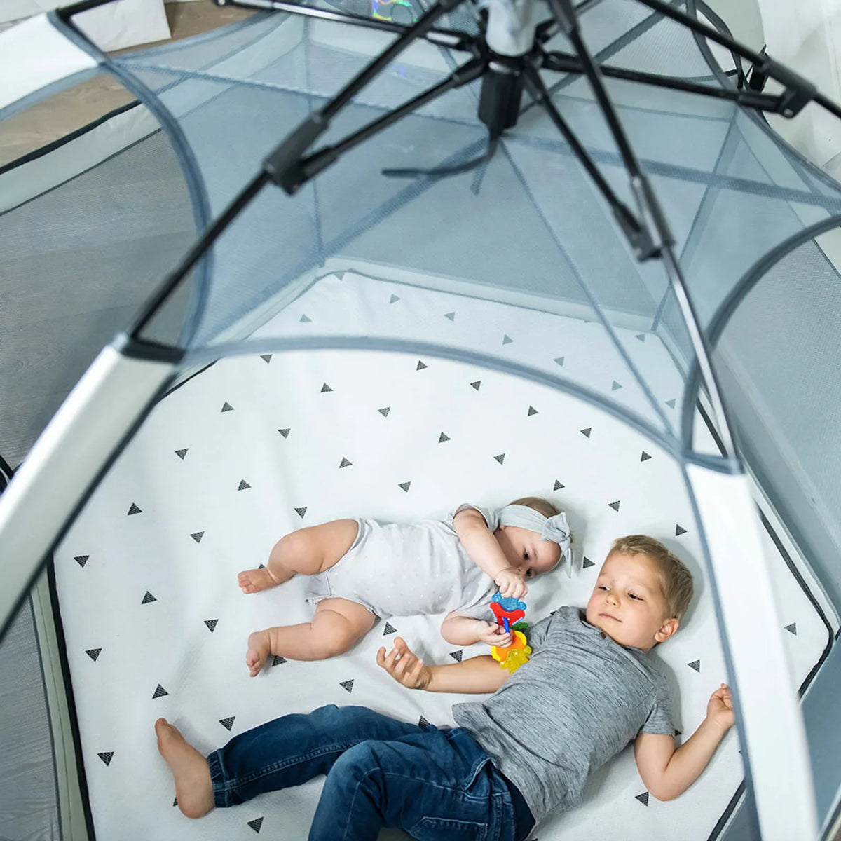 Portable pop up playpen with UPF shade and mesh walls, product image 10