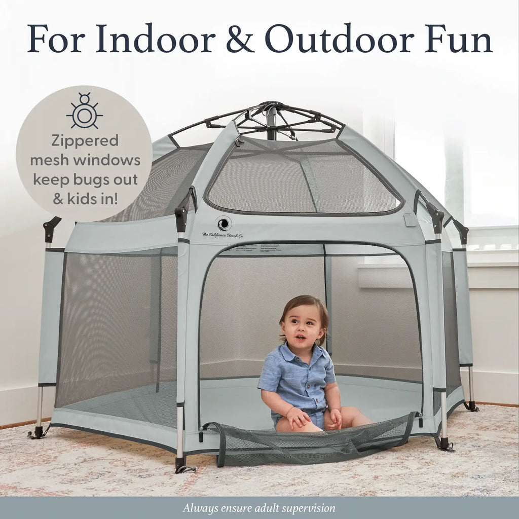 Portable pop up playpen with UPF shade and mesh walls, product image 15