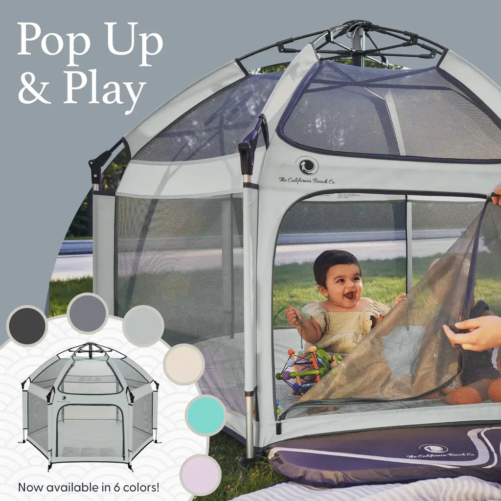 Portable pop up playpen with UPF shade and mesh walls, product image 18