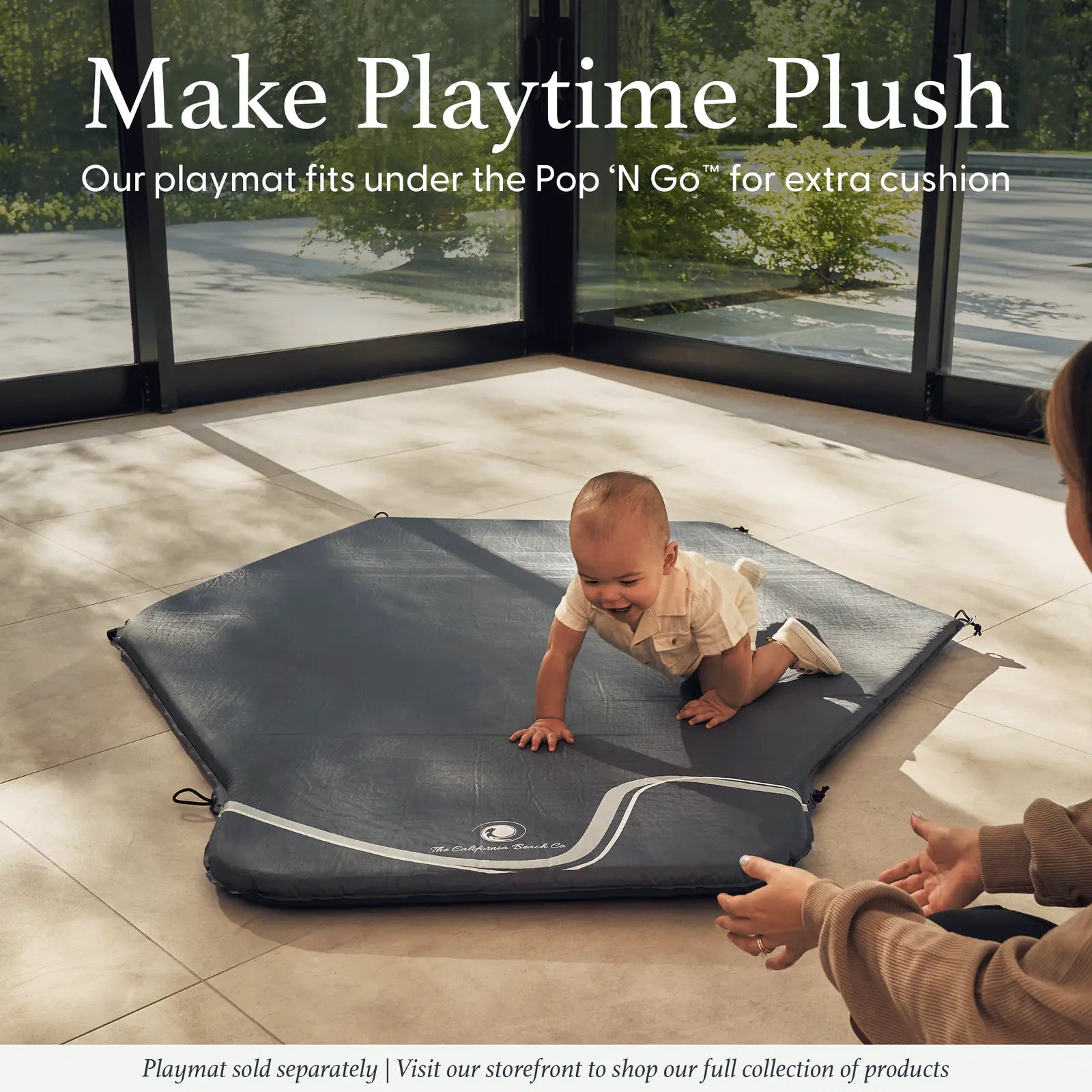 Portable pop up playpen with UPF shade and mesh walls, product image 30