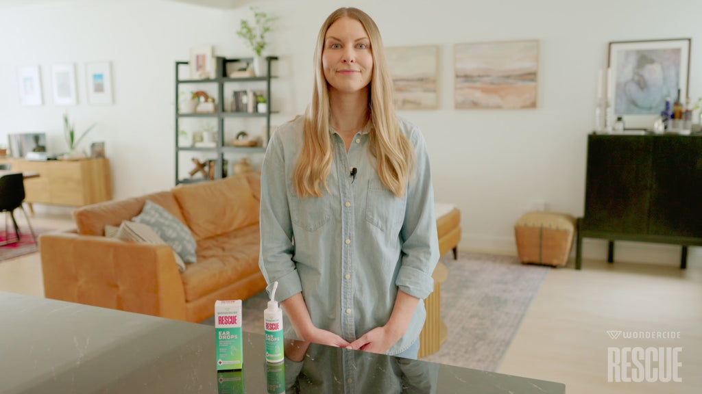 Alcohol-Free Pet Ear Drops in a 4 oz Bottle, Hypochlorous Formula for Routine Ear Cleaning product demonstration video