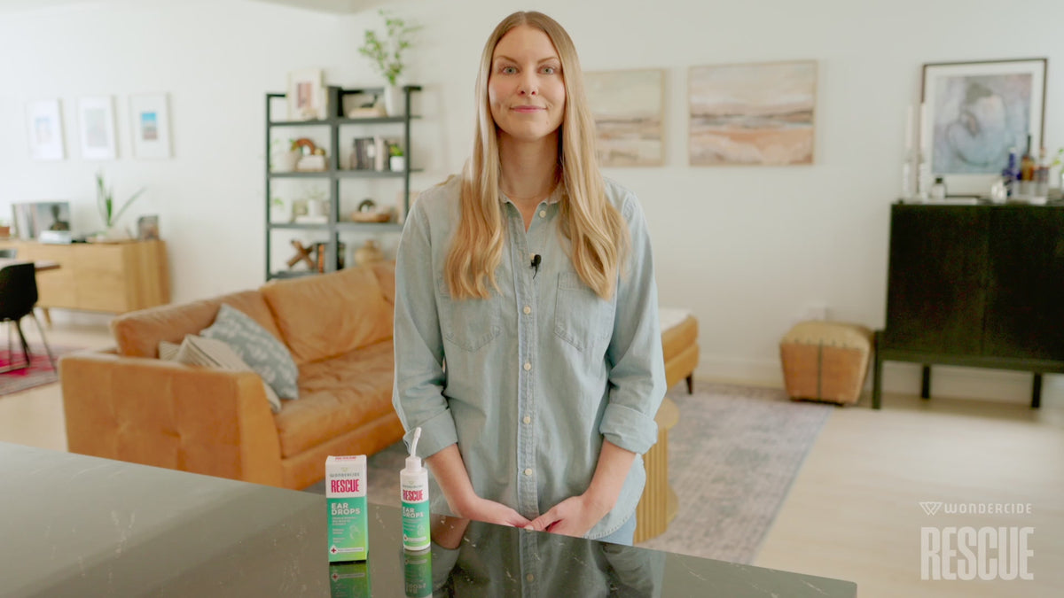 Alcohol-Free Pet Ear Drops in a 4 oz Bottle, Hypochlorous Formula for Routine Ear Cleaning product demonstration video
