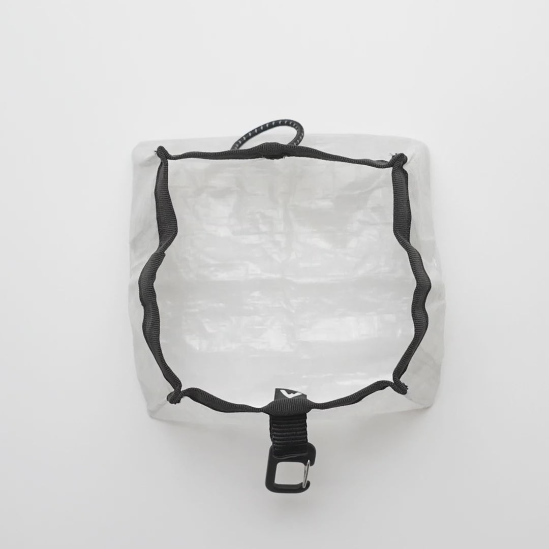 Ultralight Collapsible Dog Travel Bowl Made from Seamless Dyneema for Hiking and Everyday Outings source demonstration video