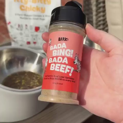 Beef Dog Food Meal Topper product video
