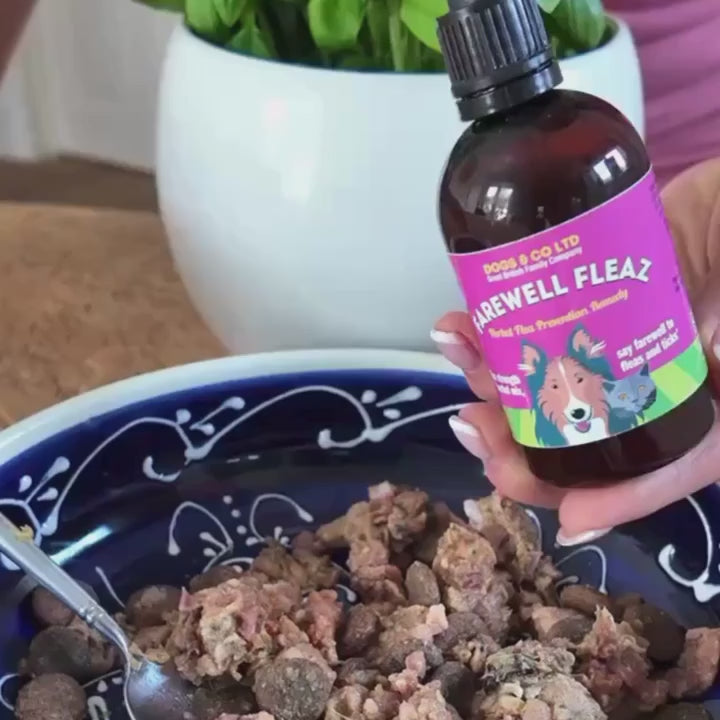 Daily Herbal Flea and Tick Care Drops for Dogs and Cats in 50- or 100-Milliliter Bottle Sizes product demonstration video