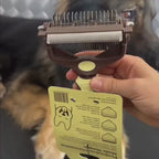 Three-in-One Pet Grooming Brush for Shedding and Detangling Short, Medium and Long Coats at Home product demonstration video