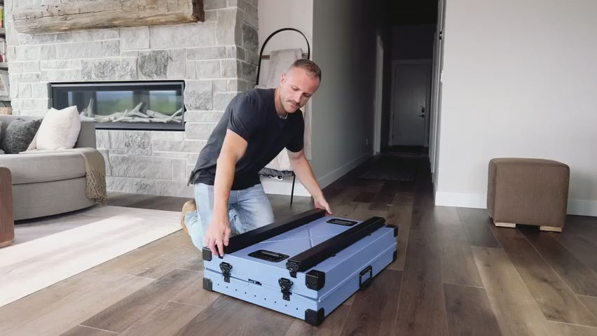 Collapsible Aluminum Dog Crate Featuring a Powder-Coated Finish, Fold-Flat Storage and Five Sizes in Multiple Colors product demonstration video