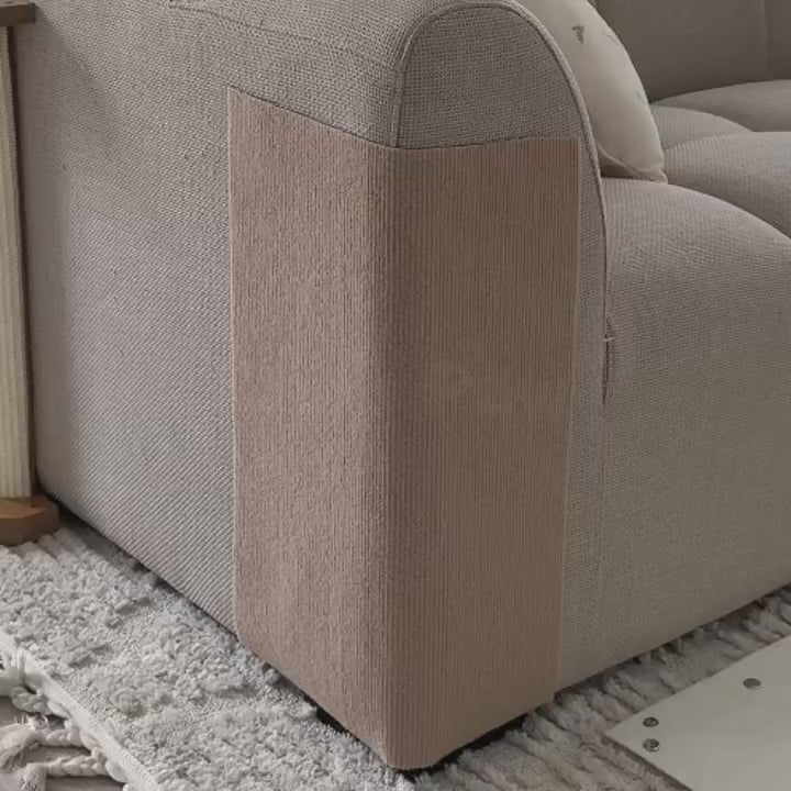 Peel-and-Stick Cat Scratching Carpet, Cut-to-Fit Felt Protection for Walls and Furniture in Seven Colors product demonstration video