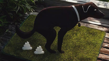 Reusable Dog Potty Training Pad - Washable Artificial Grass Mat, Anti-Odor, Indoor Outdoor Pet Toilet Pad for Dogs Cats, M & L Sizes