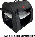 Kennel Hammock Add-On Set, 2 Sherpa Hangers for Portable Pet Kennels, Warm Split-Level Resting Space