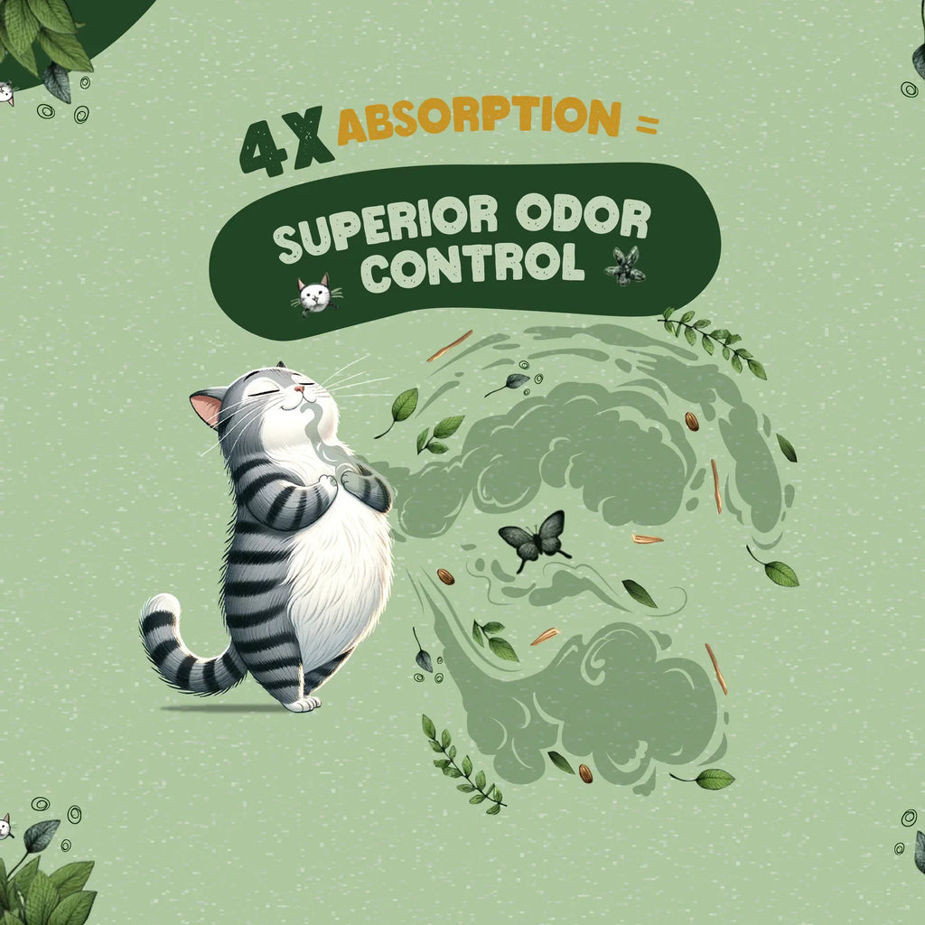 Soft wood fiber cat litter for odor control and low dust, product image 6