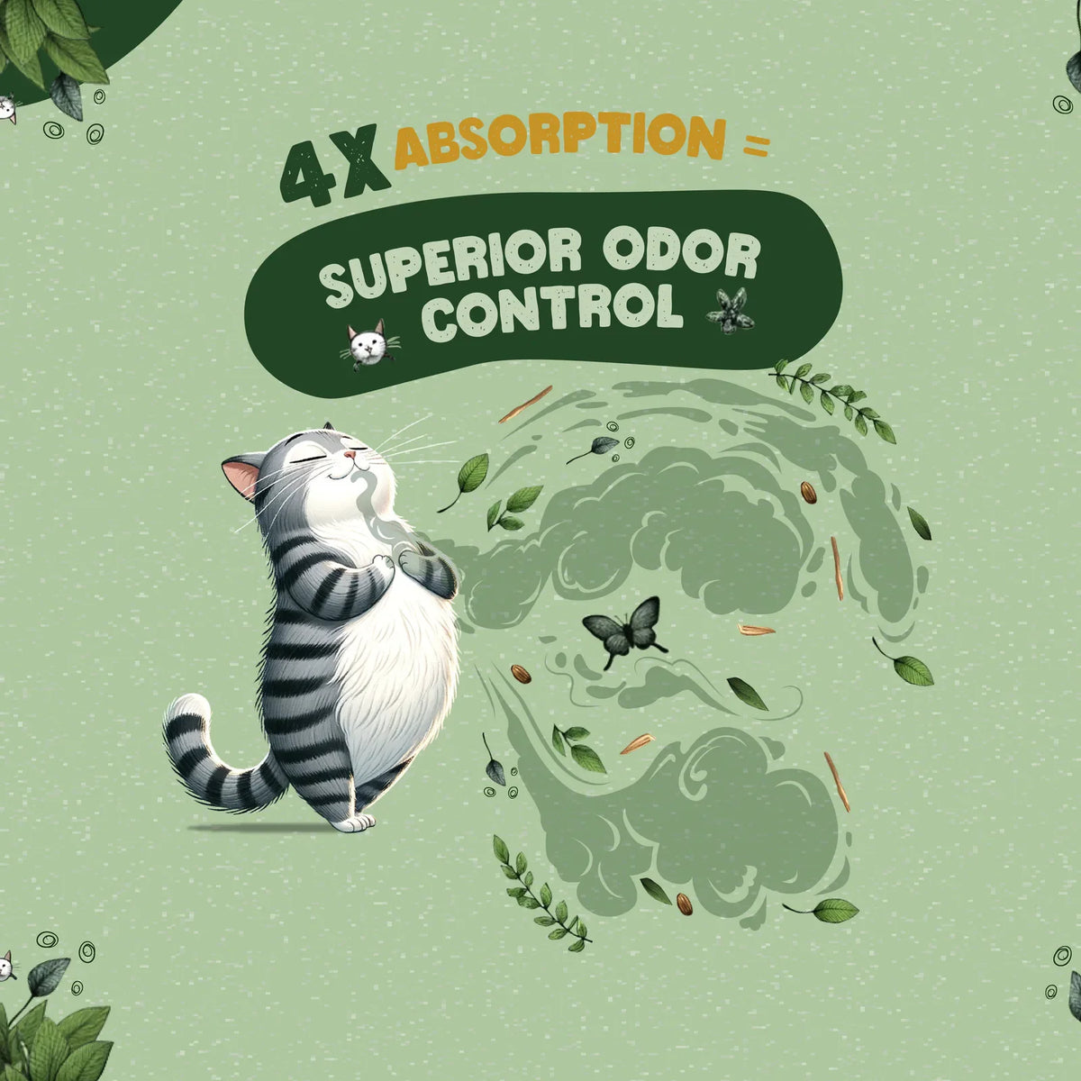 Soft wood fiber cat litter for odor control and low dust, product image 6