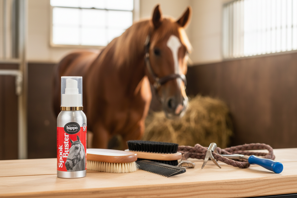 Horse Calming Supplement for Spooky Moments, Fast-Acting Oral Dosing for Calm On-the-Go Support