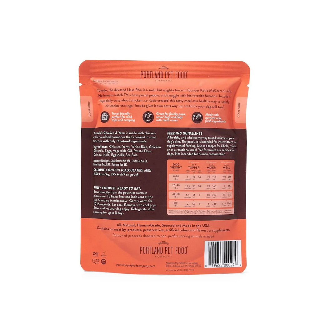 Tuxedo's Chicken & Yams - Portland Pet Food Company