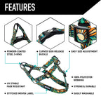 Dog Harness for Comfortable Everyday Walks, Adjustable Abrasion-Resistant Polyester Webbing for Small to XL Dogs